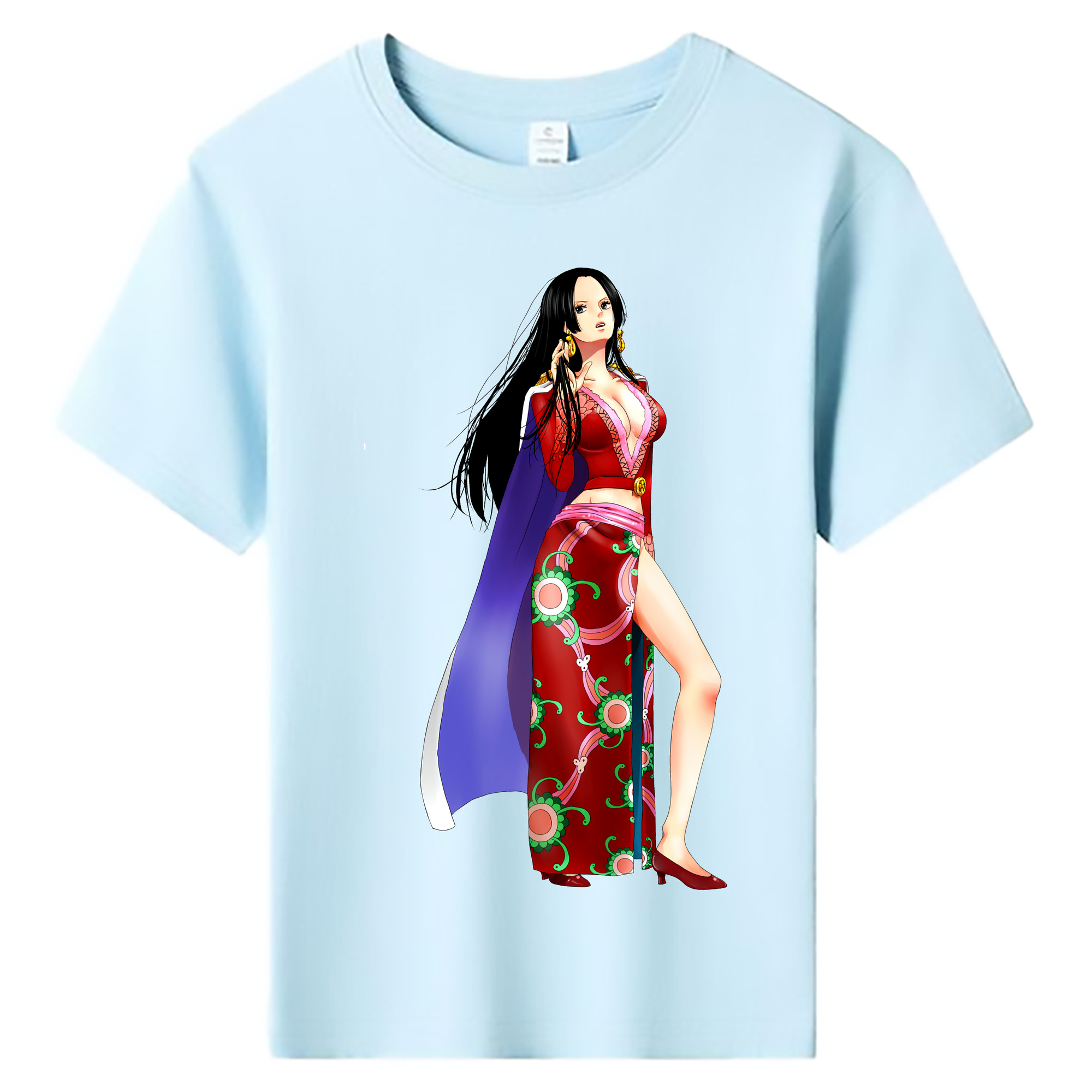 ワンピース ボア・ハンコック ONE PIECE Boa·Hancock 綿100％キッズTシャツ（フロントプリント）